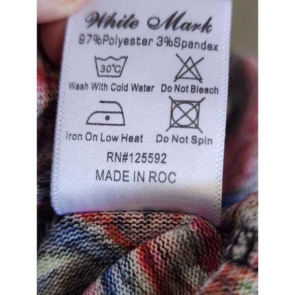 White Mark Embroidered Sweater Dress Size 1X Boho Artsy - Picture 8 of 8